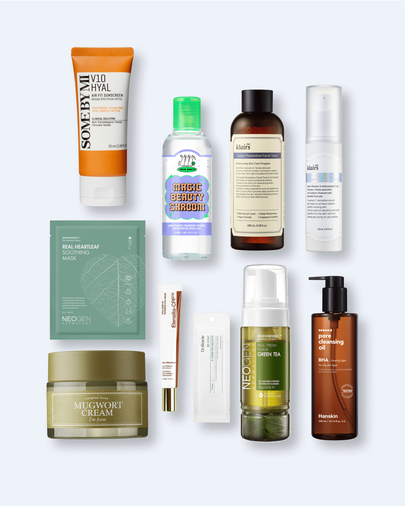 10-Step Korean Skincare Routine Set (Combination Skin Type)