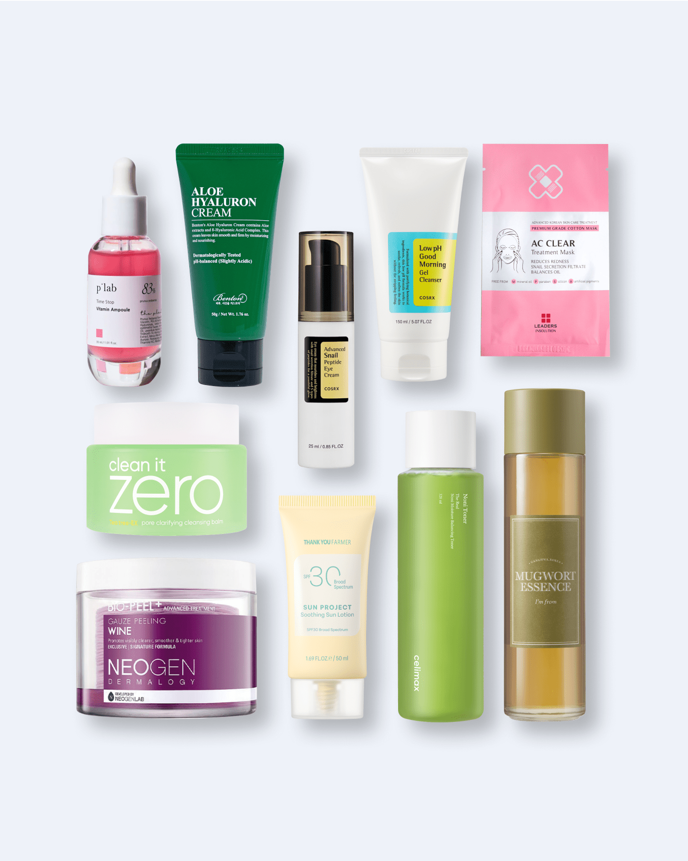 10-Step Korean Skin Care Routine Set (Oily Skin Type)